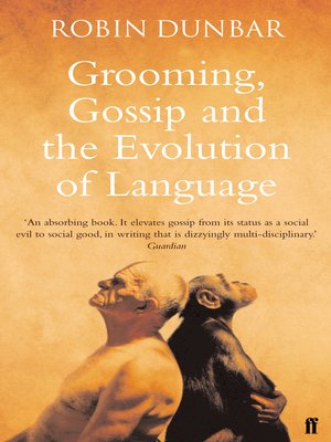 cover image of Grooming, Gossip and the Evolution of Language